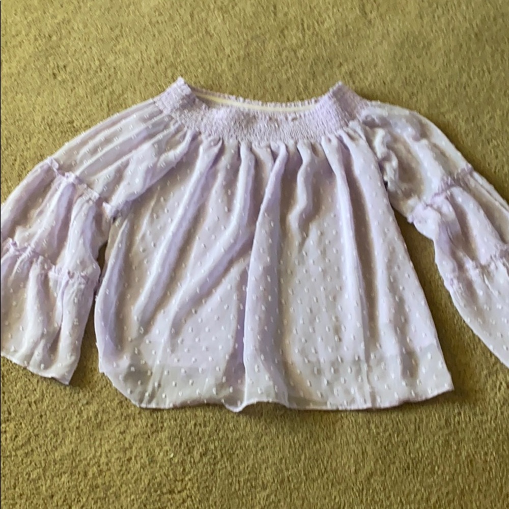 Lavender off the shoulder top!